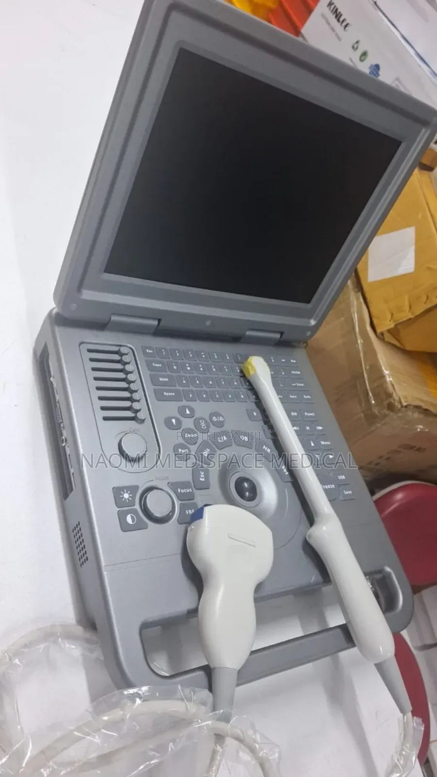 Ultrasound Machine With Transvaginal and Convex Probe