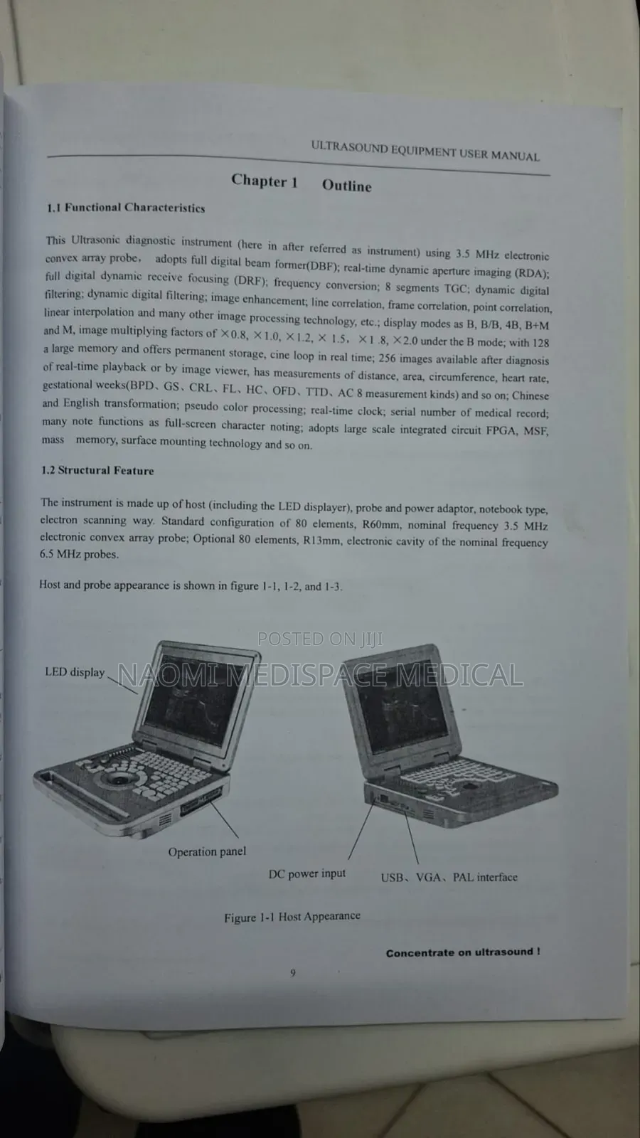 Ultrasound Machine With Transvaginal and Convex Probe