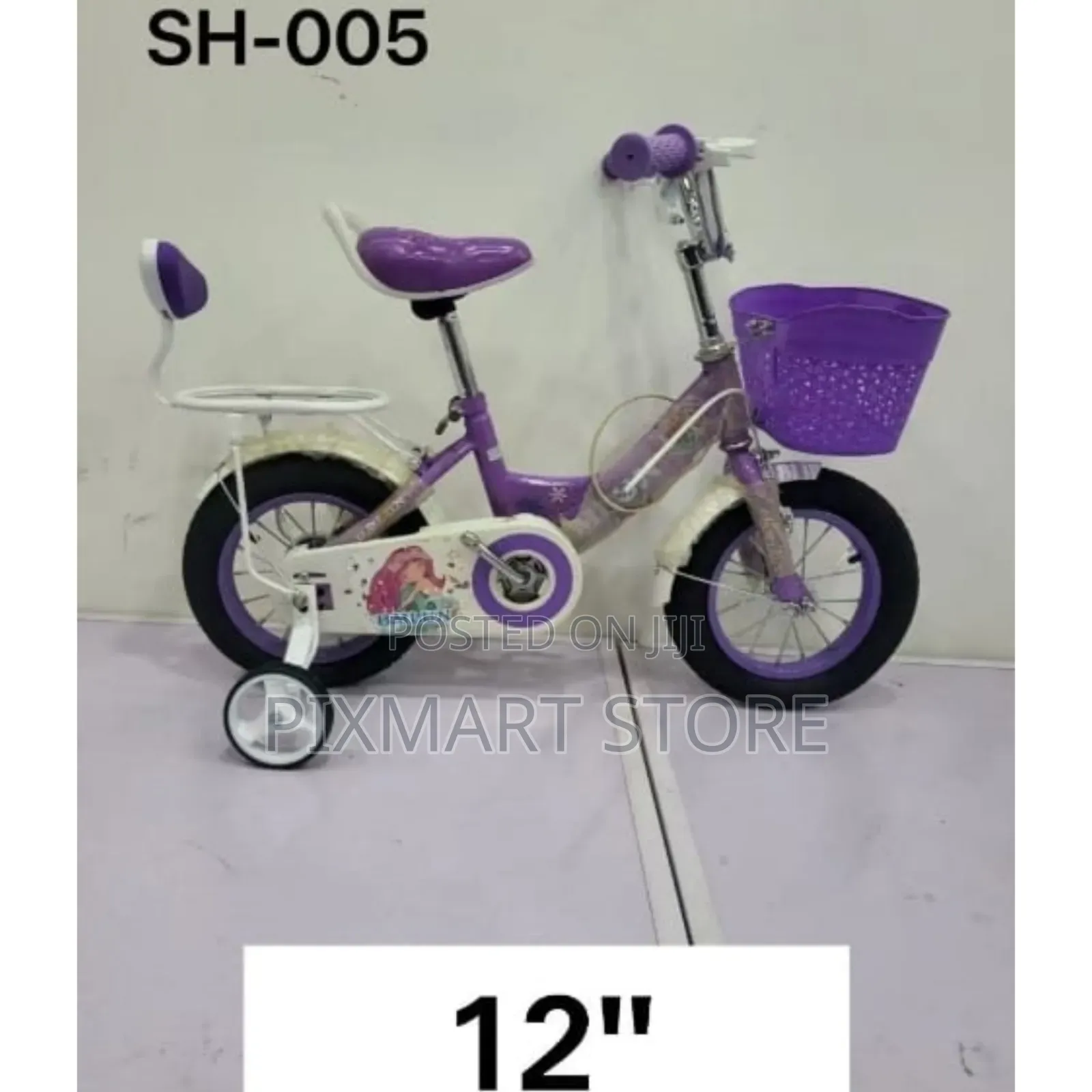 12-Inch Kids Bicycle – Durable Frame, Training Wheels