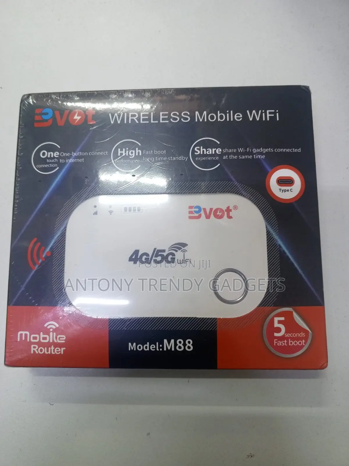 Bvot M88 4g/5g Wireless Mobile Wifi Router, M88 Wireless Mifi Router