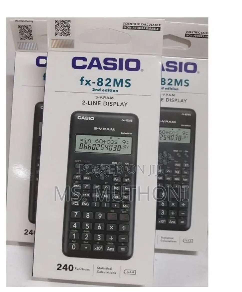 2-Line Display Fx-82ms 2nd Edition Scientific Calculator*