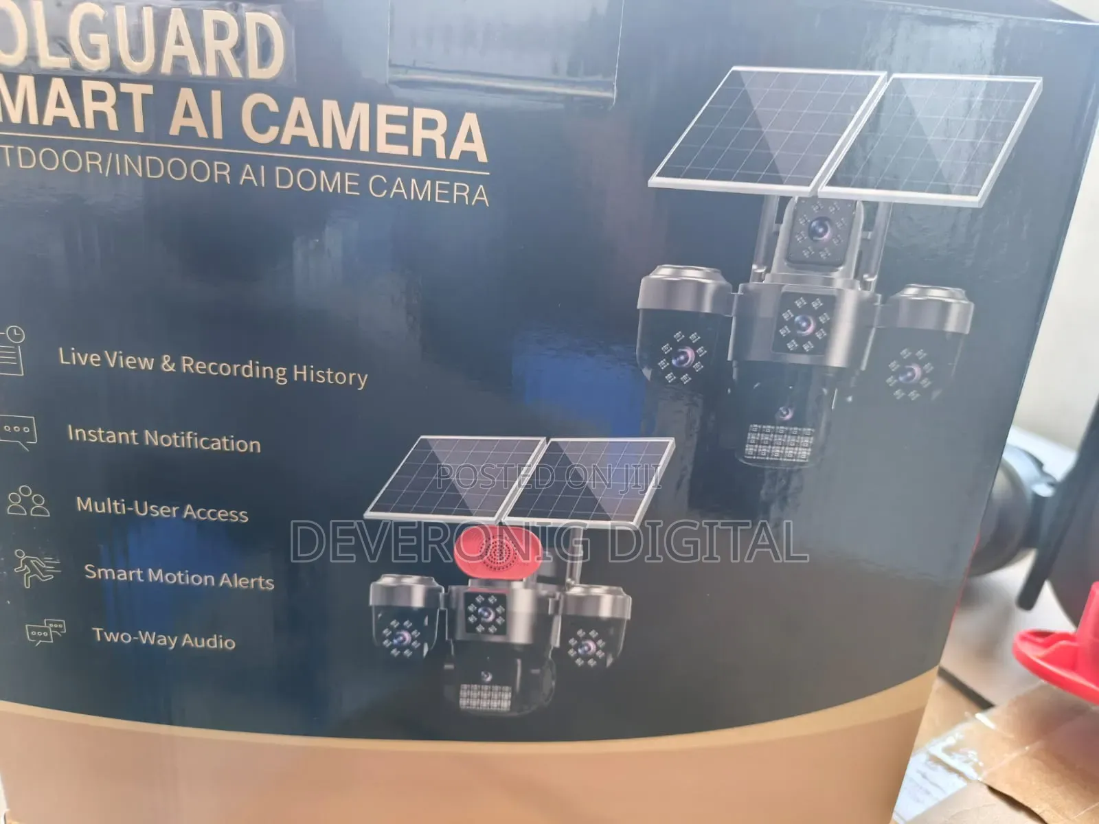 Aov 4g Solar Camera (4-Lens Edition)