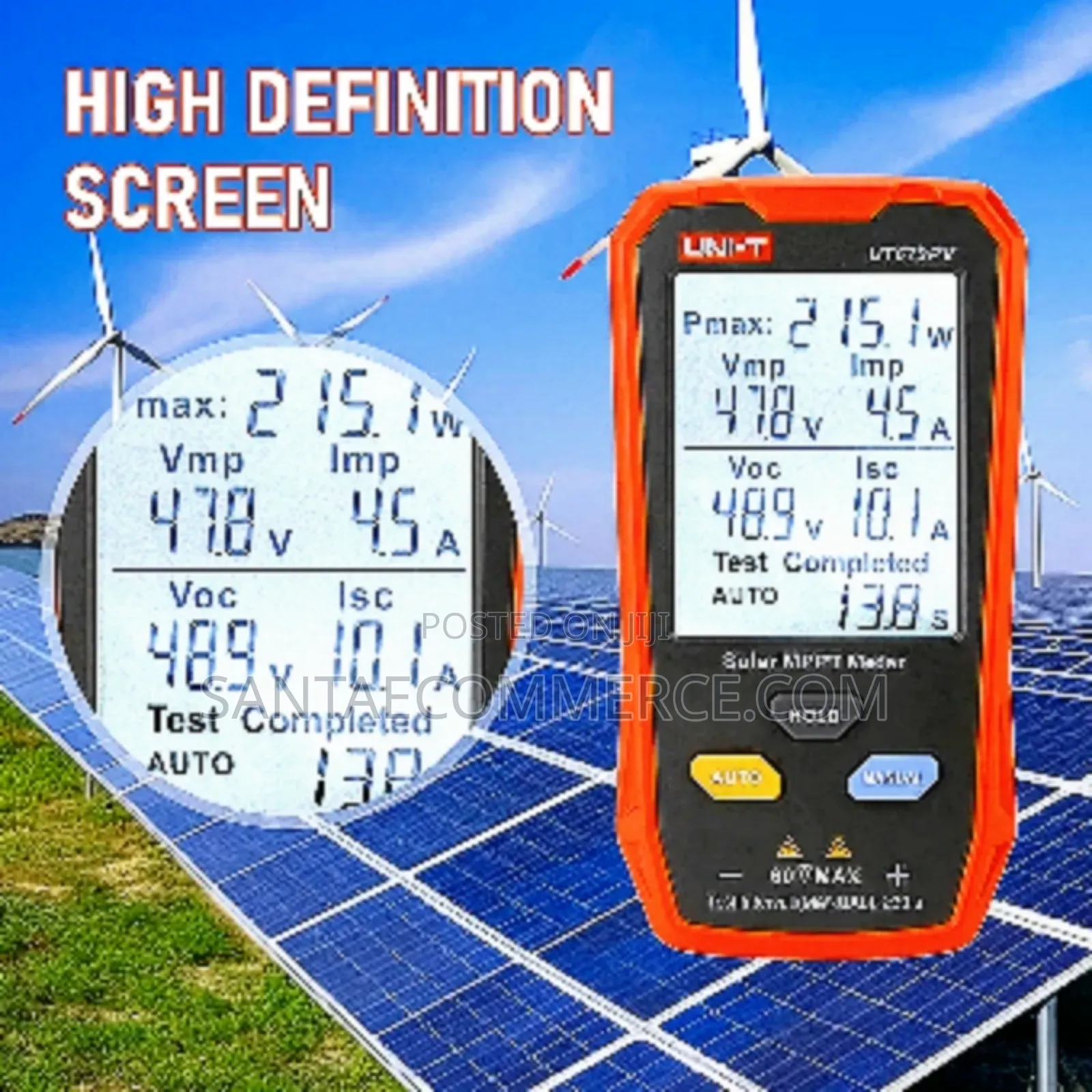 Uni-T 5~800w Solar MPPT Meter , Ut673pv