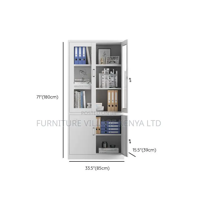 2-door Metallic Office Storage Cabinet