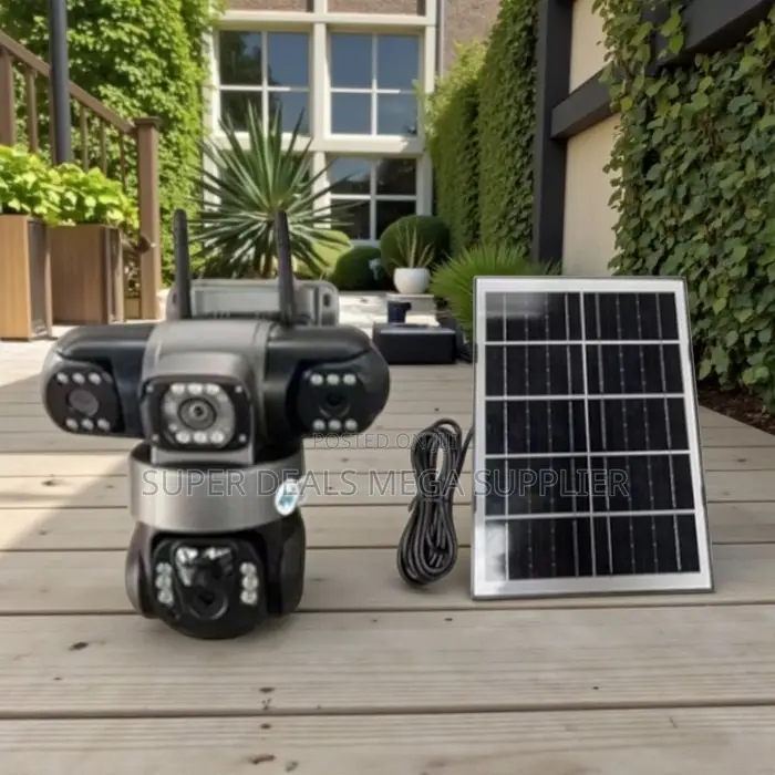 V380 Pro 20mp 4g PTZ Outdoor Two Way Audio Triple Lens Solar Camera
