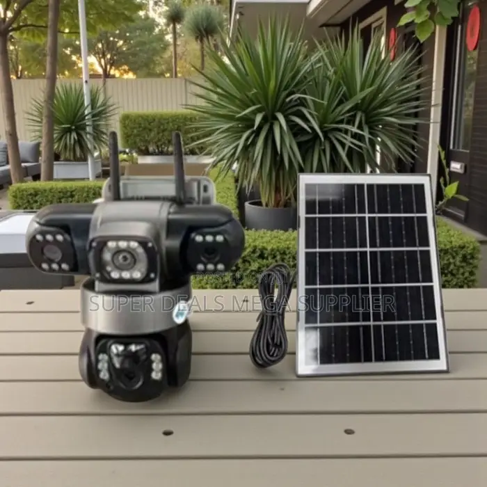 V380 Pro 20mp 4g PTZ Motion Detection Support Triple Lens Solar Camera