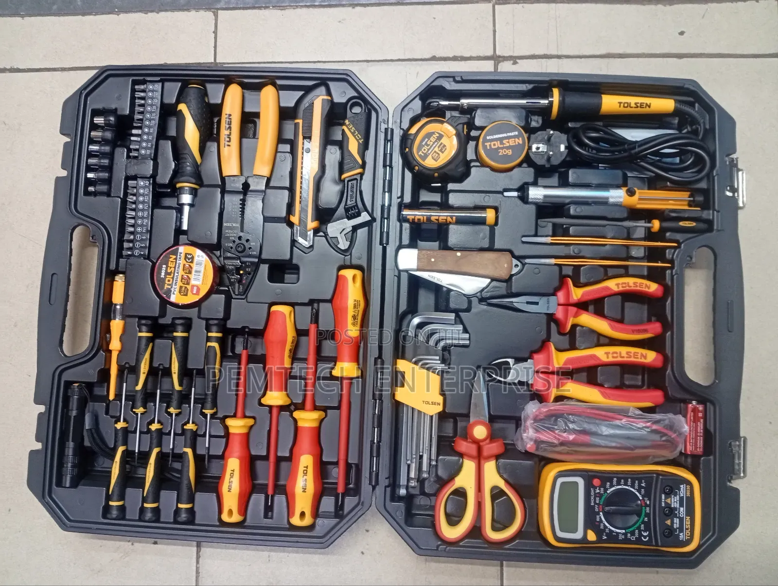 Tolsen 66-Piece Electrician Tool Set (P/N 85310).