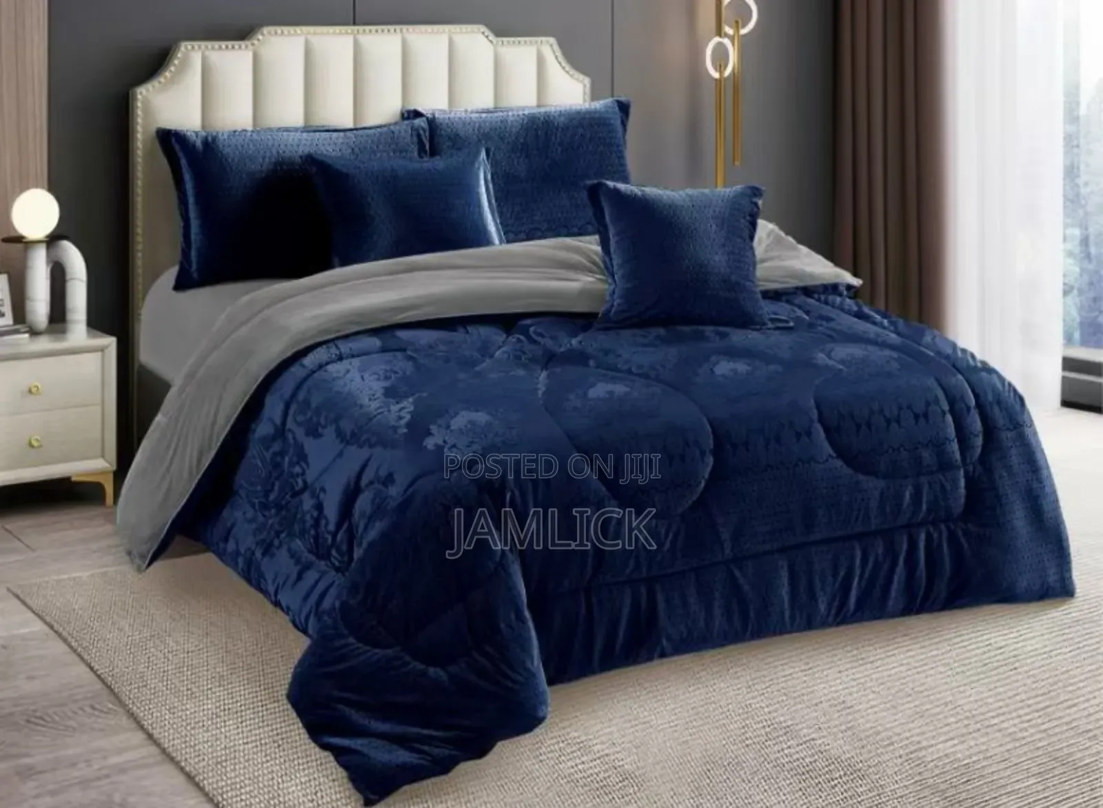 Blue Silk Duvet Set – 6×7 - Pt