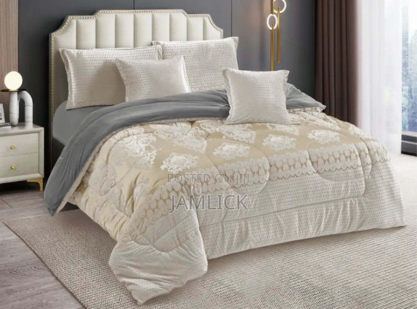 Cream Silk Duvet Set – 6×7- Pt