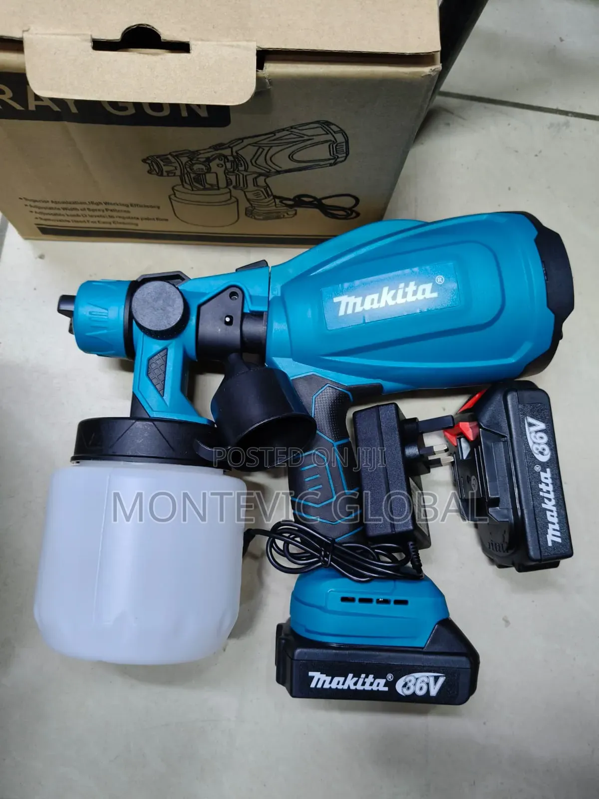 Makita Cordless Spraygun 36v With 2 Batteries