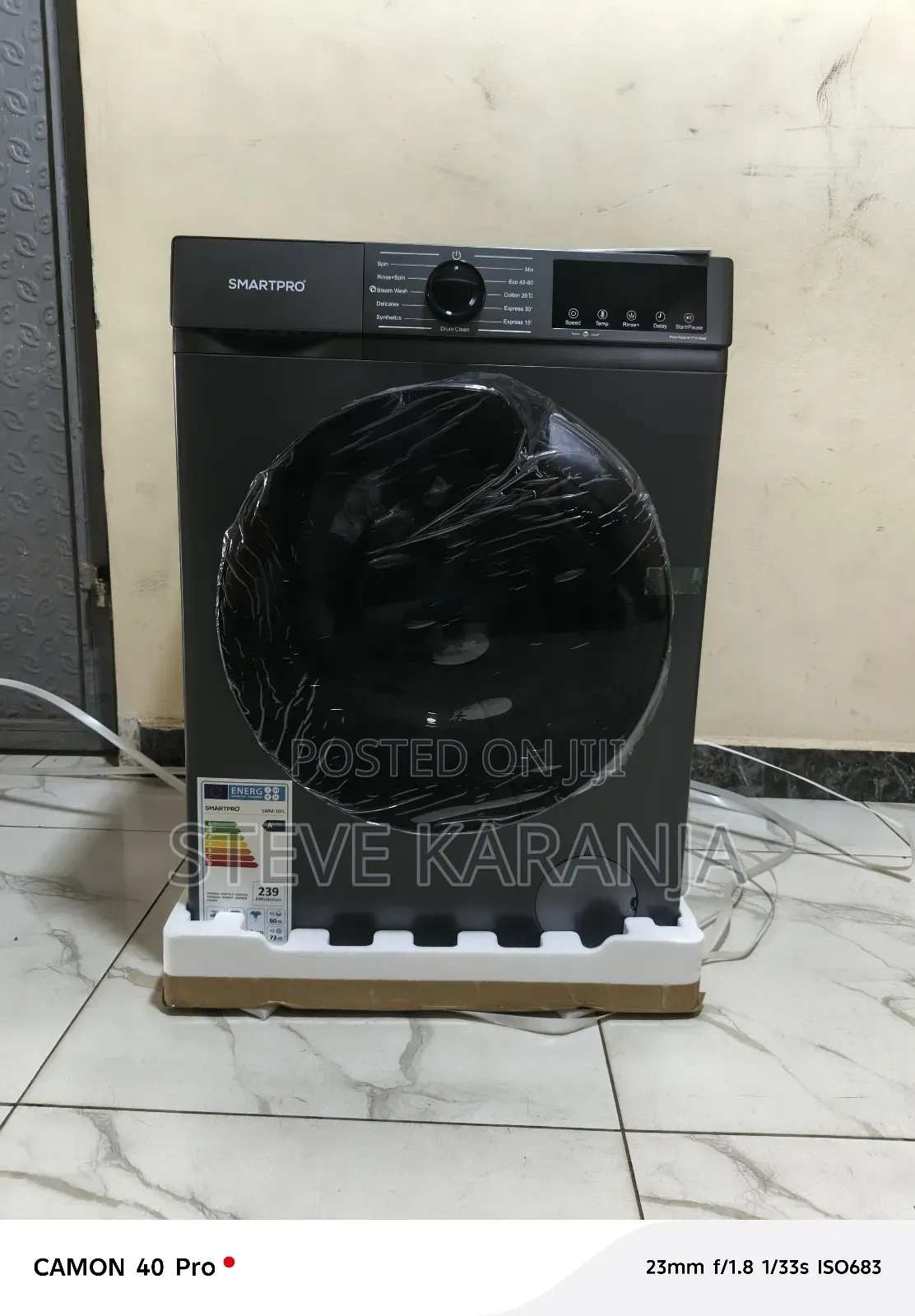 Smartpro Washing Machine 10kg Wash and Spin
