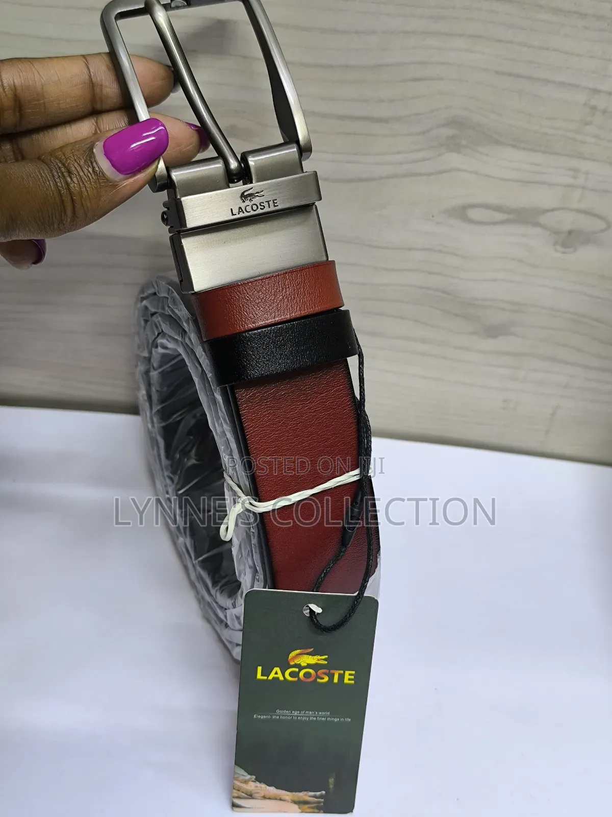 Double Sided Branded Leather Belt