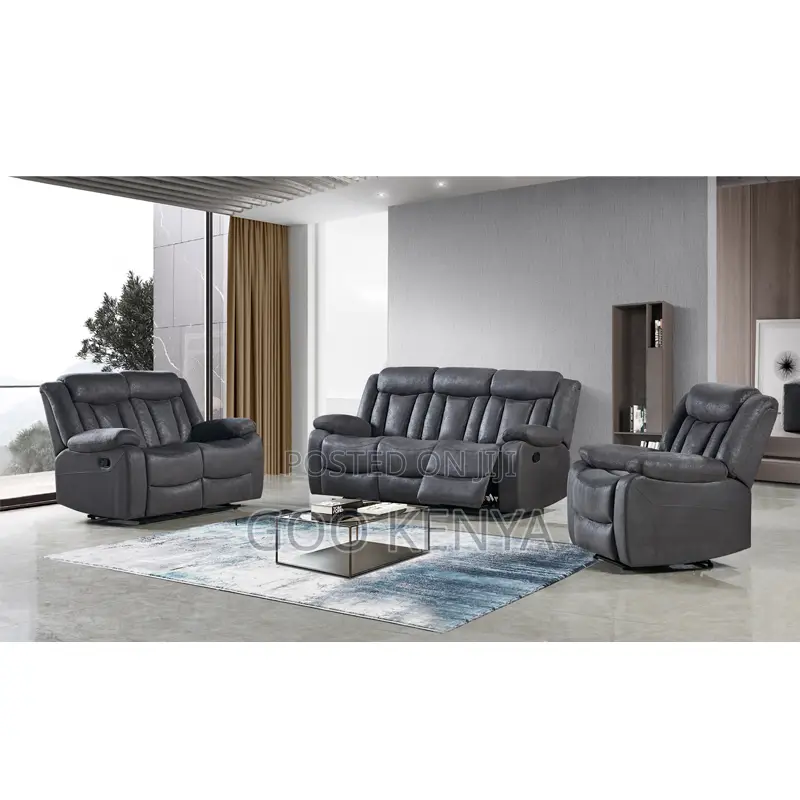 Home Sofa; Heavy-duty 5-seater Recliner Sofa With Padded Armrests