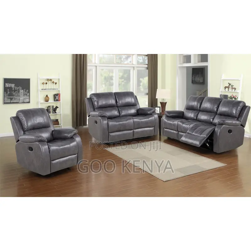 Home Sofa; Heavy-duty 5-seater Recliner Sofa With Padded Armrests