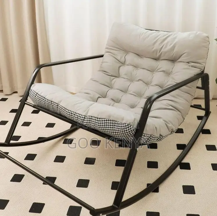 Home Chair; 2-seater Rocking Chair With Padded Seats For Home Interior