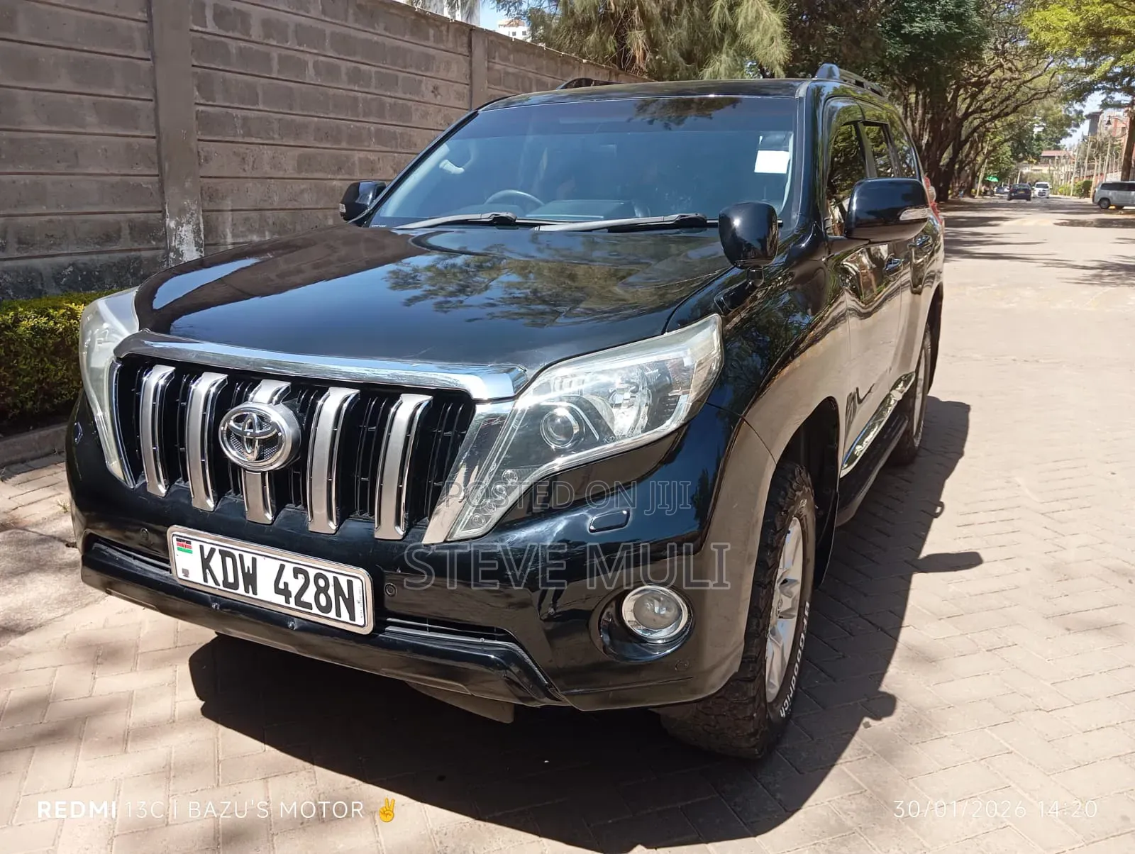 Toyota Land Cruiser Prado 2014 Matt Black