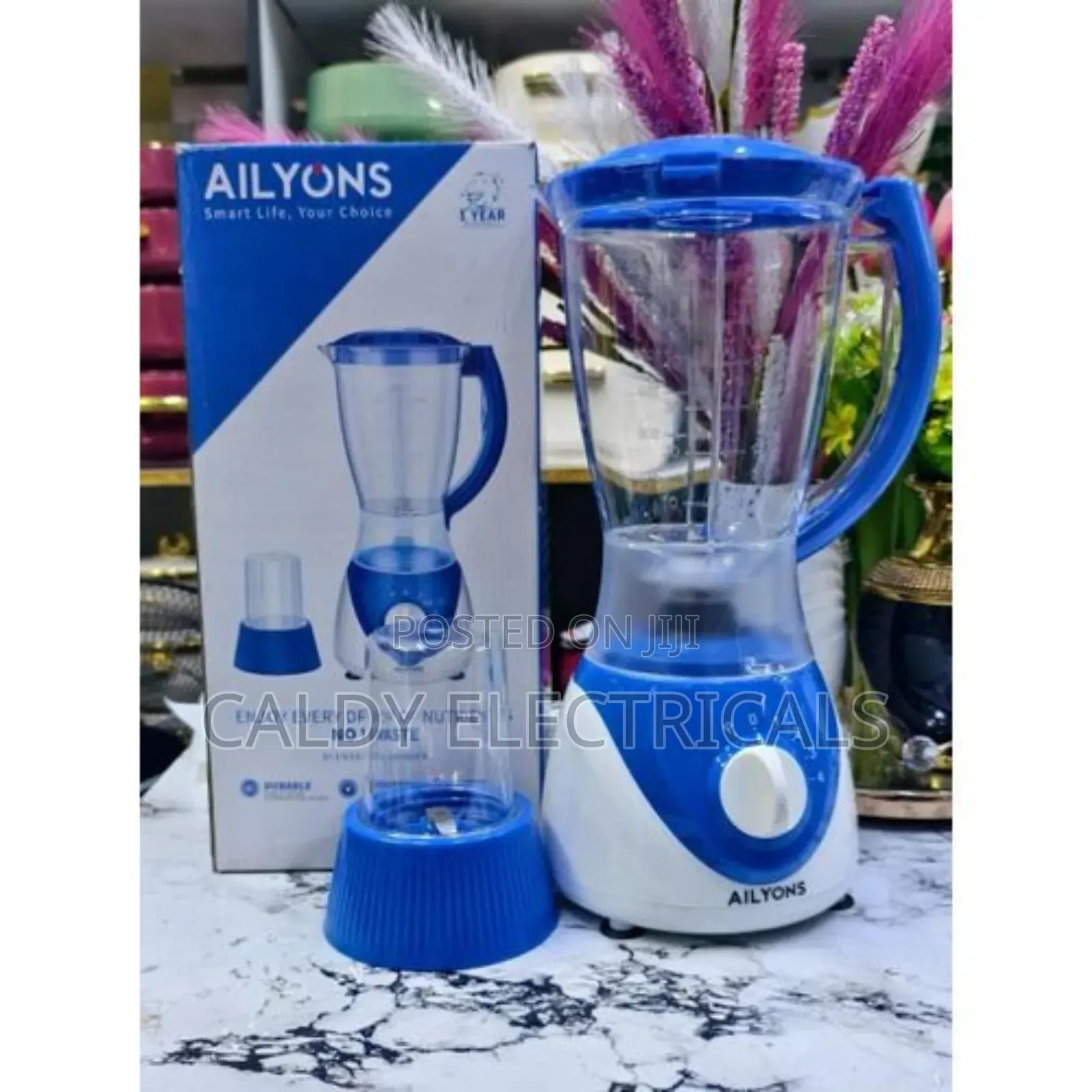 Vintage Ailyons 2-in-1 Blender With A Grinder Blue Hj9