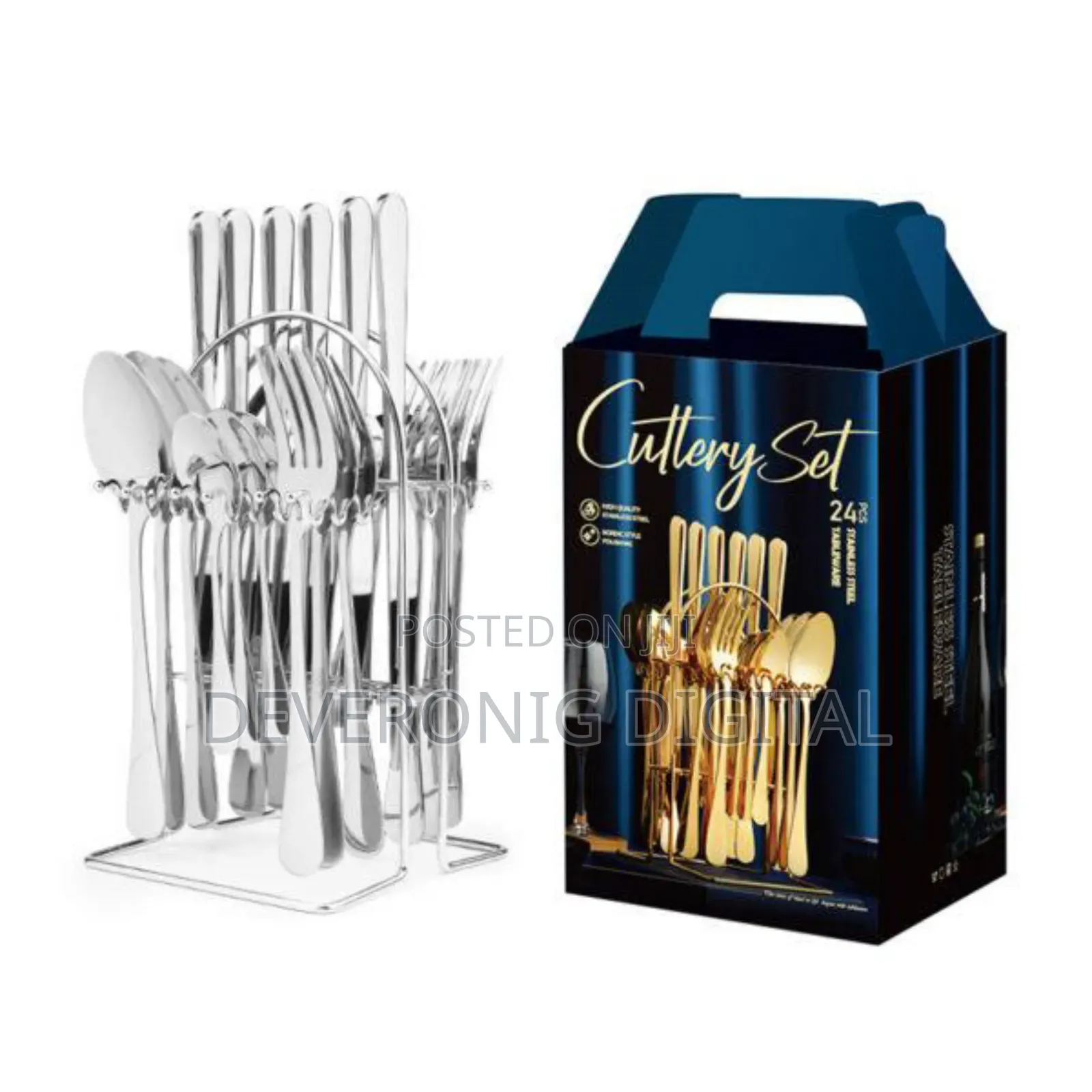24 Cultery Stainless Restocked Back