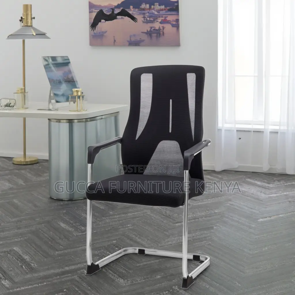 Mid Back Ergonomic Mesh Reception Chair