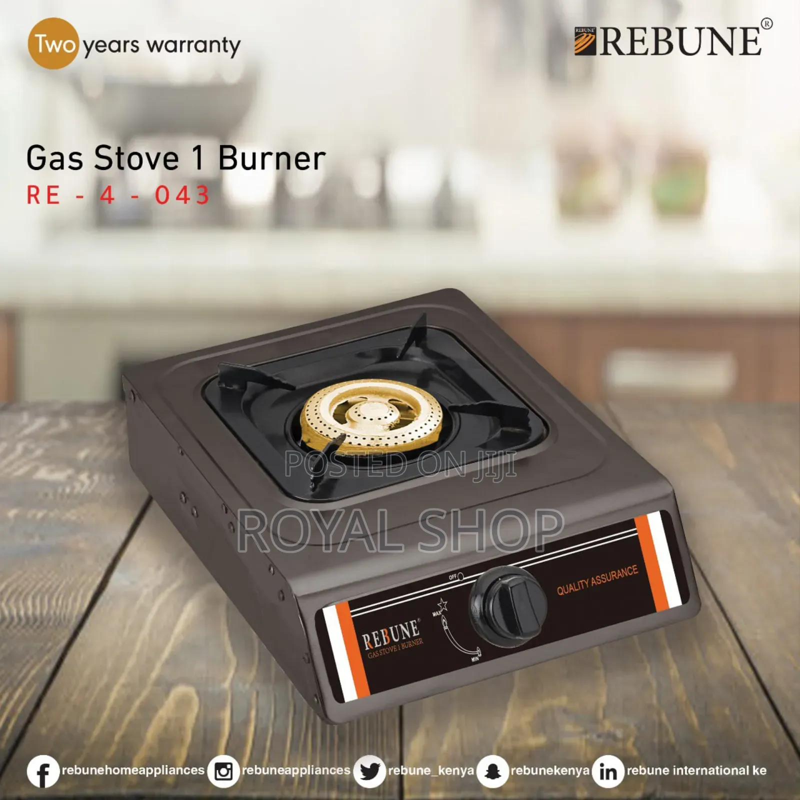 Rebune Stainless Steel Single Burner