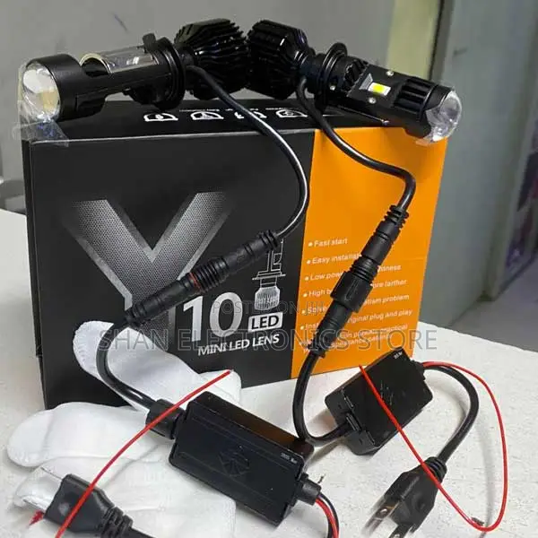 Motorcycles Headlamp Y10 Bulb H7 Led Projector High Low Beam Fog Lamp