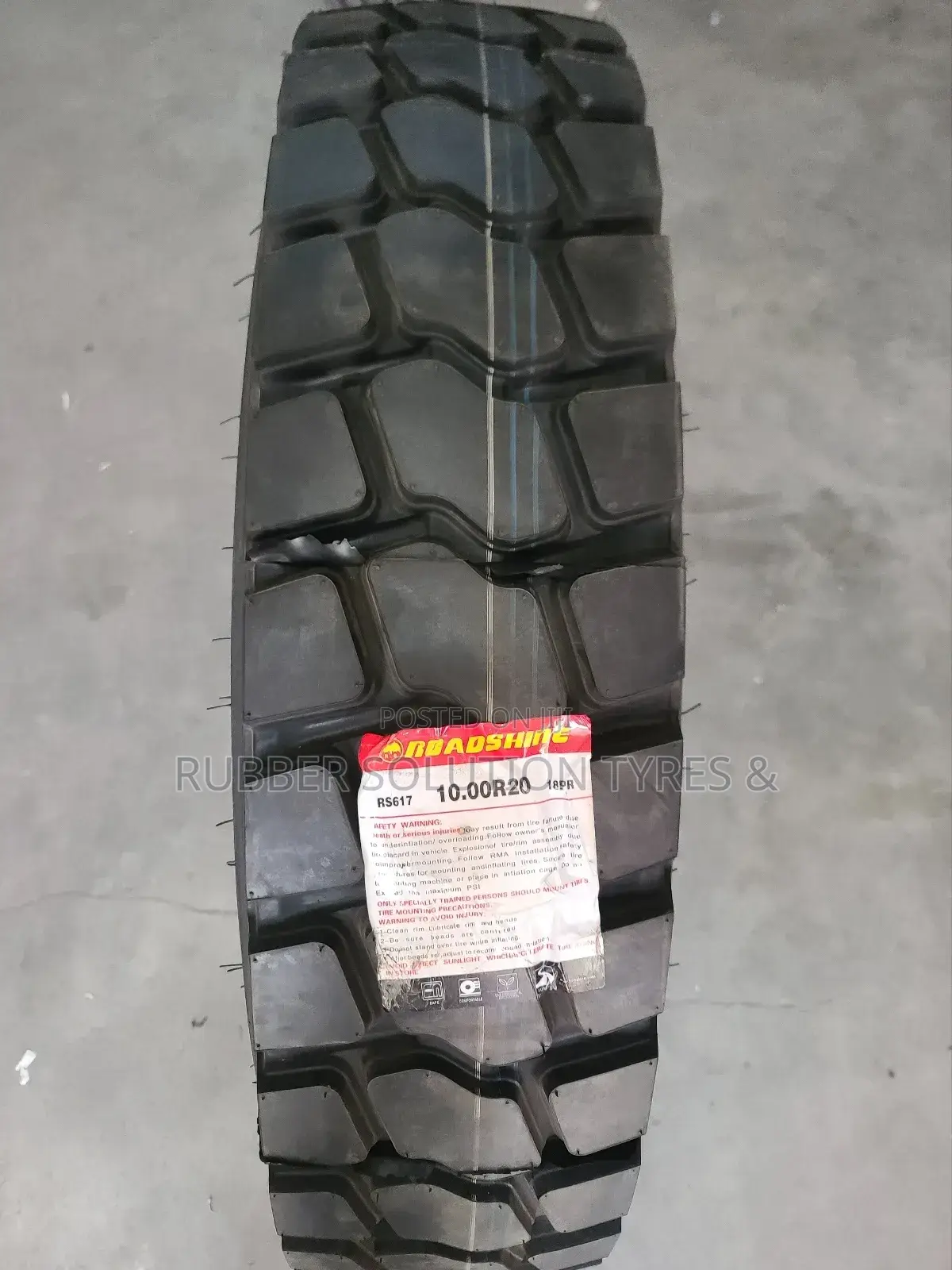 10.00 R20 Roadshine SR617 18Ply Diff Mud-Truck