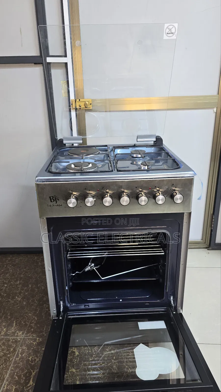60*60 BJS 3+1 Stainless Steel Top Standing Cooker Abailable