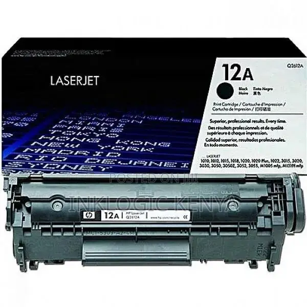 HP 12a Black Laserjet Toner Cartridges (Q2612a)