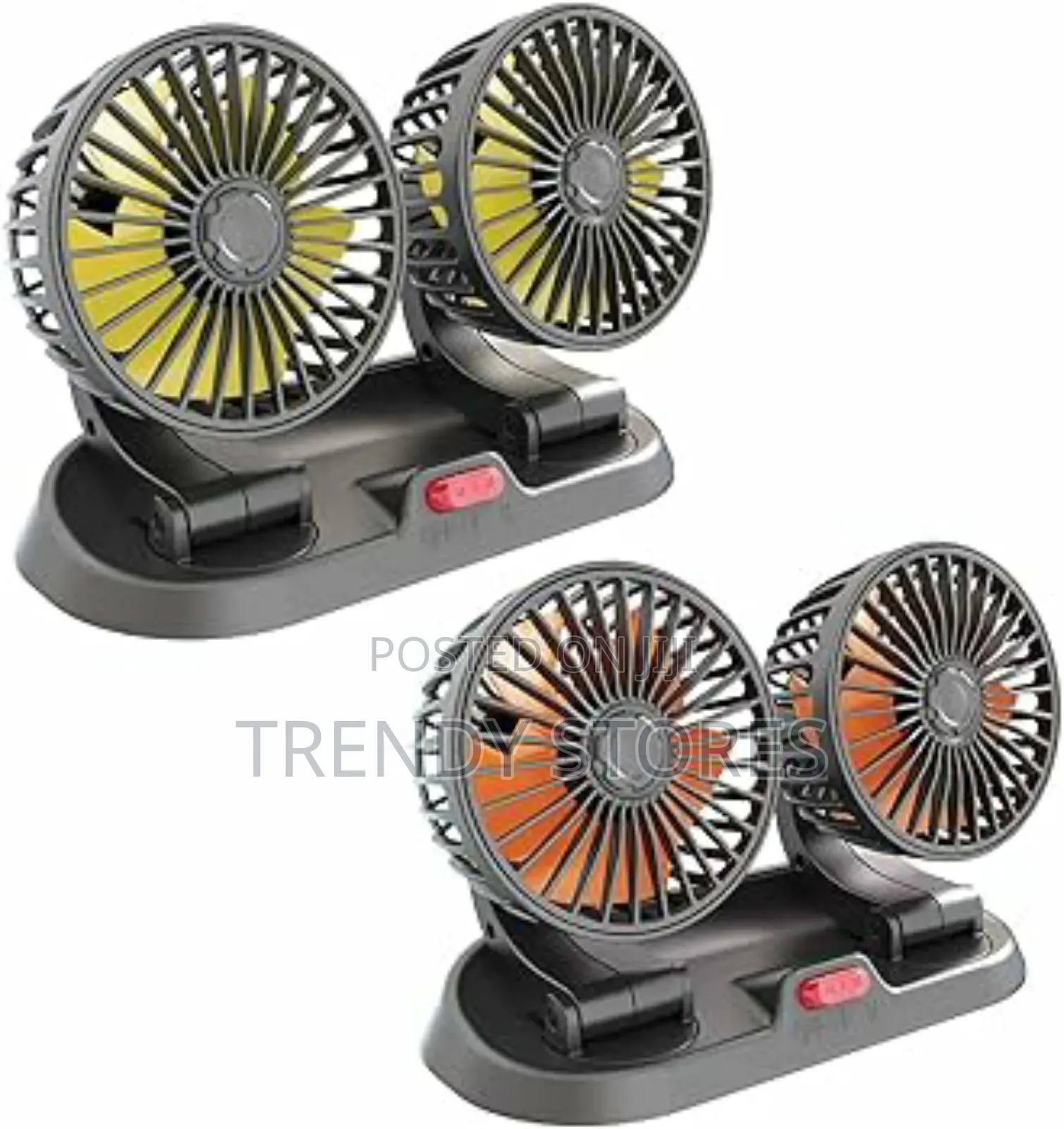 Double Headed Vehicle Fan