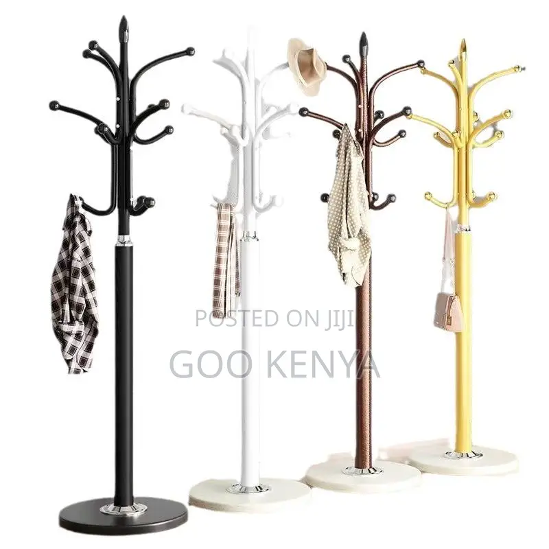 Home Coat Rack;Modern Living Room Coat Rack With Marble And Gold Metal