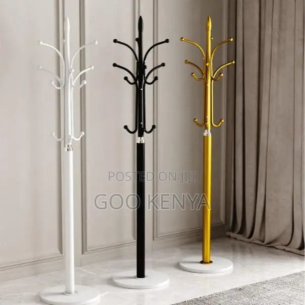 Home Coat Rack;Modern Living Room Coat Rack With Marble And Gold Metal