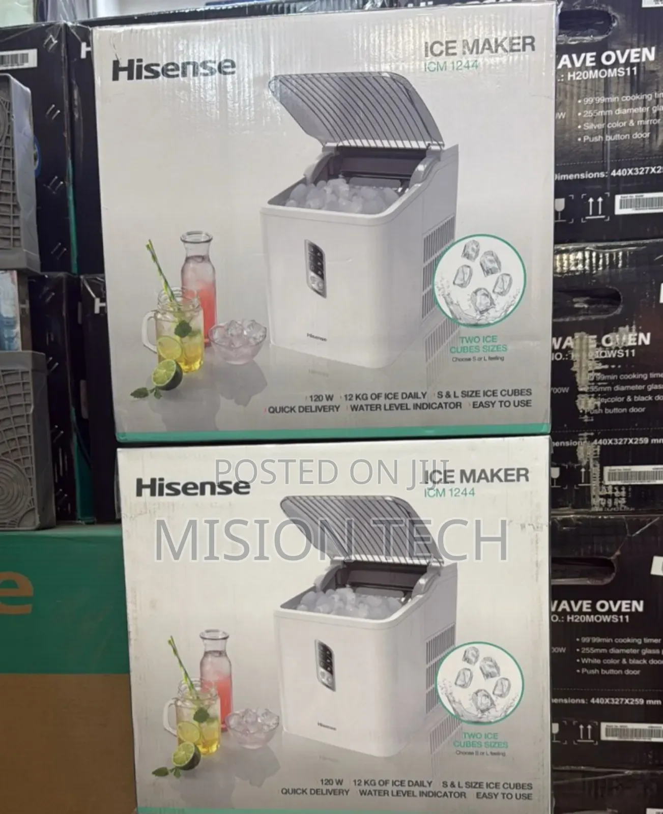 Hisense Ice Maker 12kg Icm1244 - White (2 Years Warranty) * 