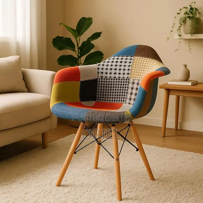Eames Dining Chair : Patchwork Bucket Eames Chair