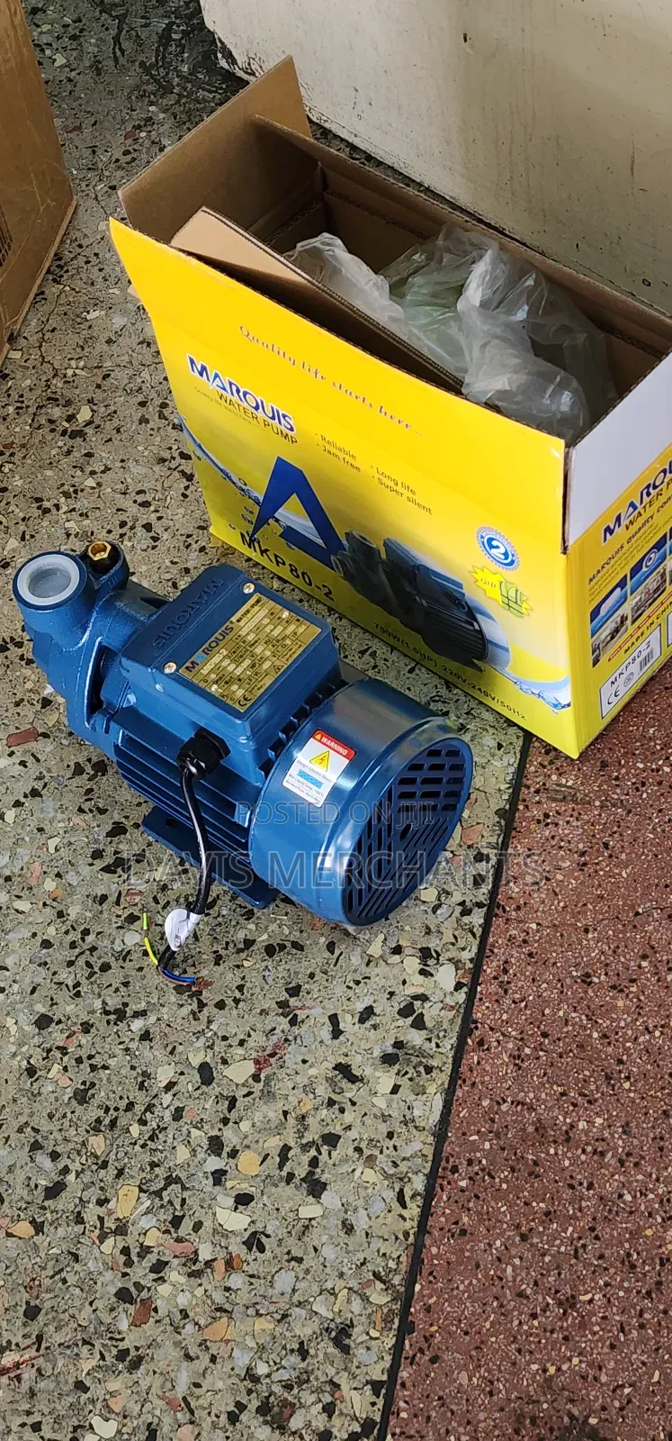 Water Pump Marquis Brand With 2 Years Warranty