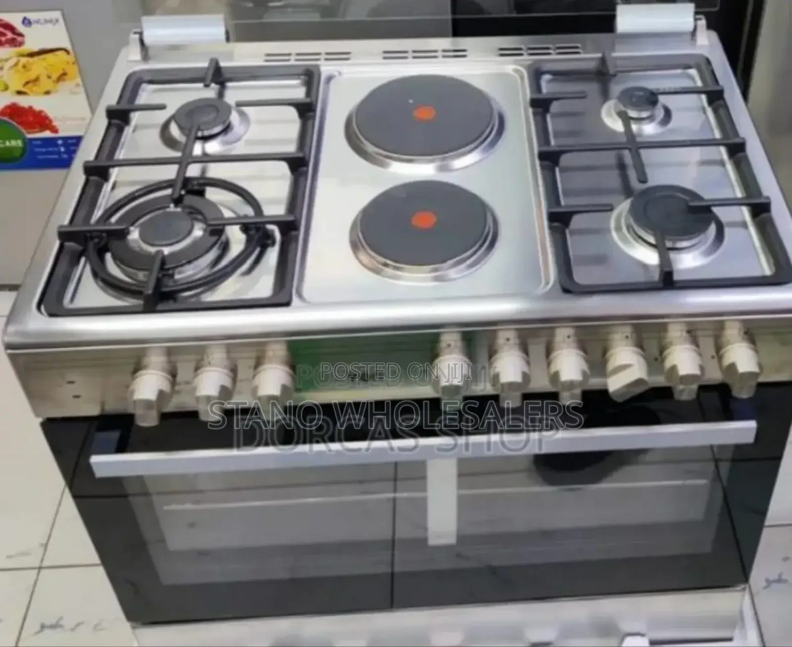 4gas+ Electric Cooker. Electric Oven. Von 60by90 4+2 Cooker