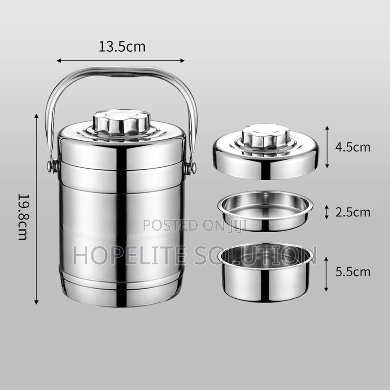 1.4l Stainless Steel 3in1 Food Flask Lunchbox