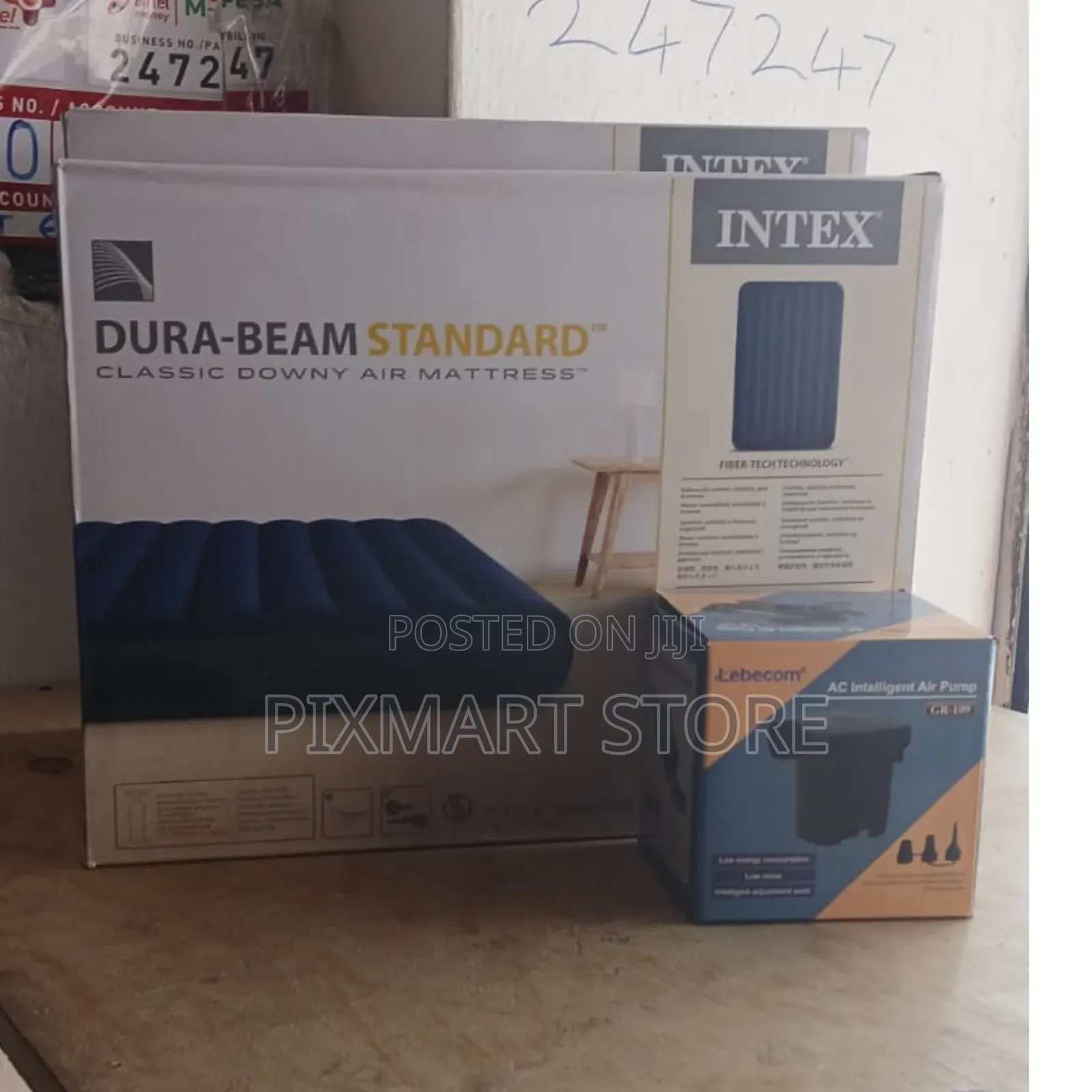 Intex 4×6 Air Mattress With Electric Pump – Fast Inflate Comfort