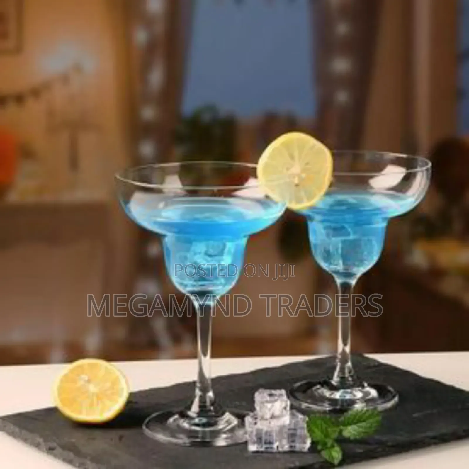 Margarita Glass 6pc /Goblet Margarita Glasses