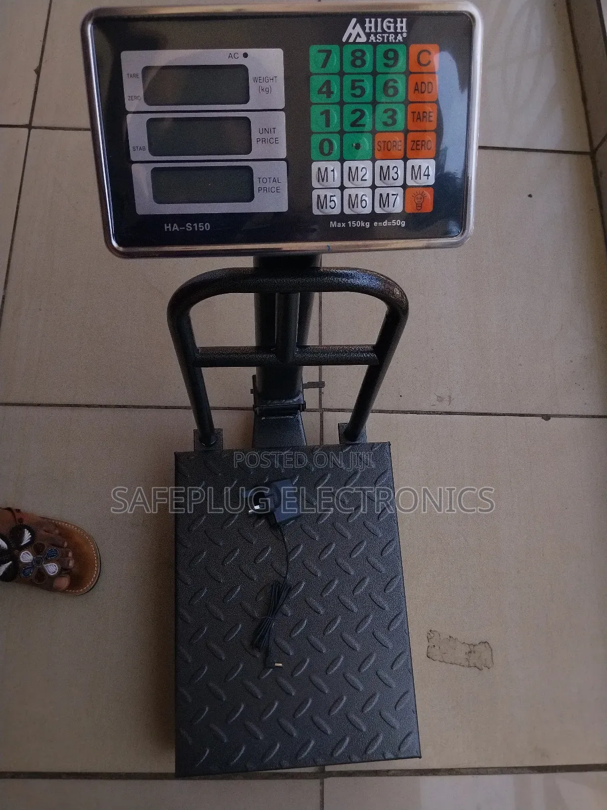 150kg Digital Weighing Scale - High Precision (±10g), Anti-Slip