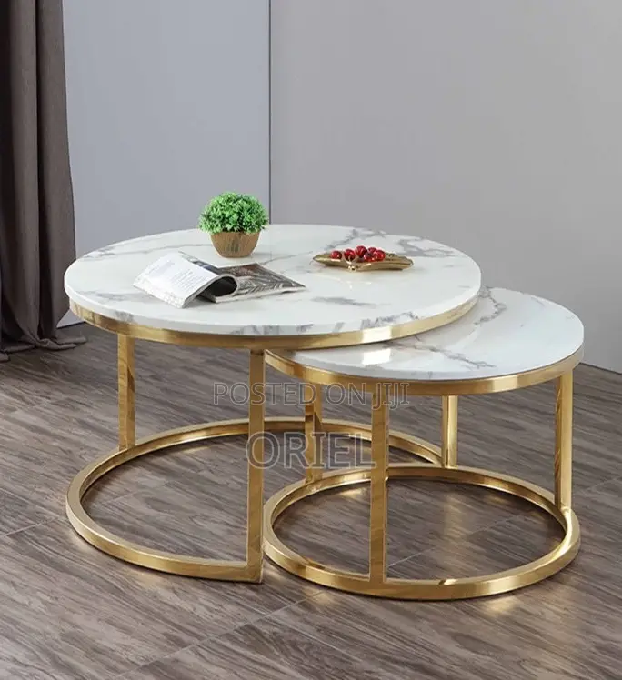 Coffee Table ; Modern Round Set Nesting Coffee Table