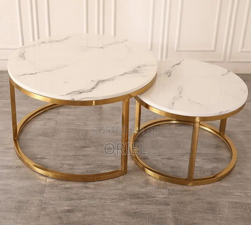 Coffee Table ; Modern Round Set Nesting Coffee Table