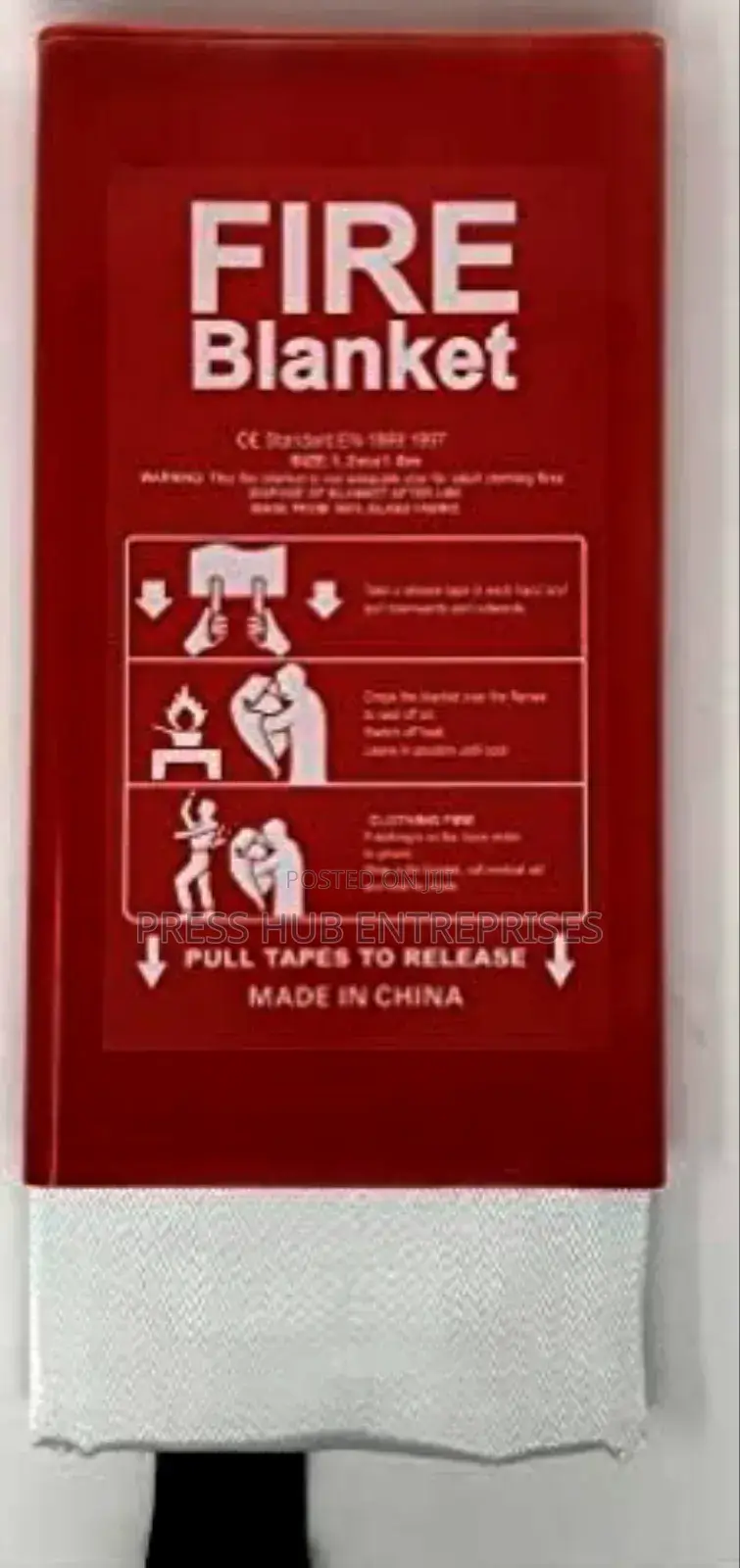 Blazeblock Fire Safety Blanket (4′ × 4′)