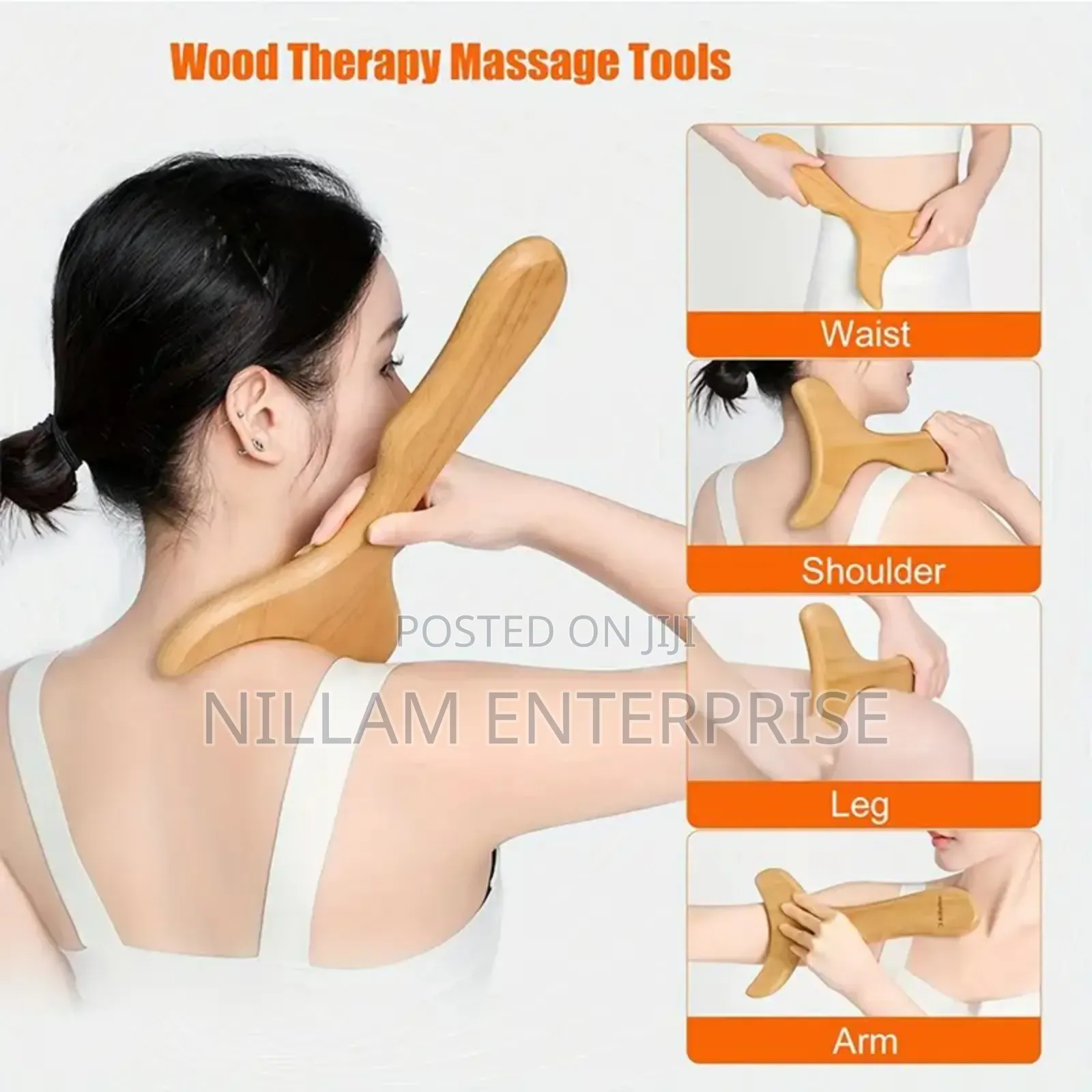 Wooden Lymphatic Drainage Massager Anti-cellulite Massage Tool