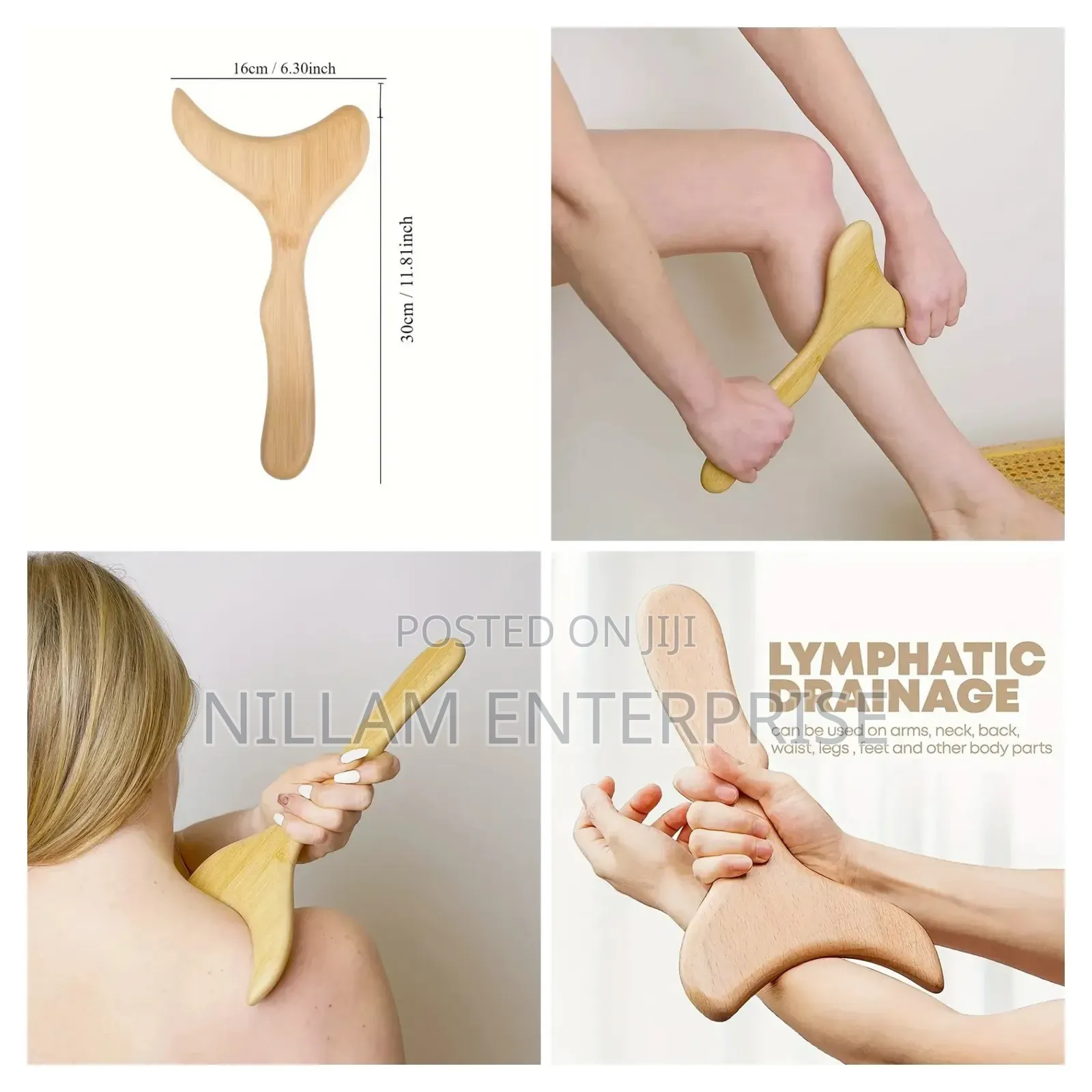 Wooden Lymphatic Drainage Massager Anti-cellulite Massage Tool