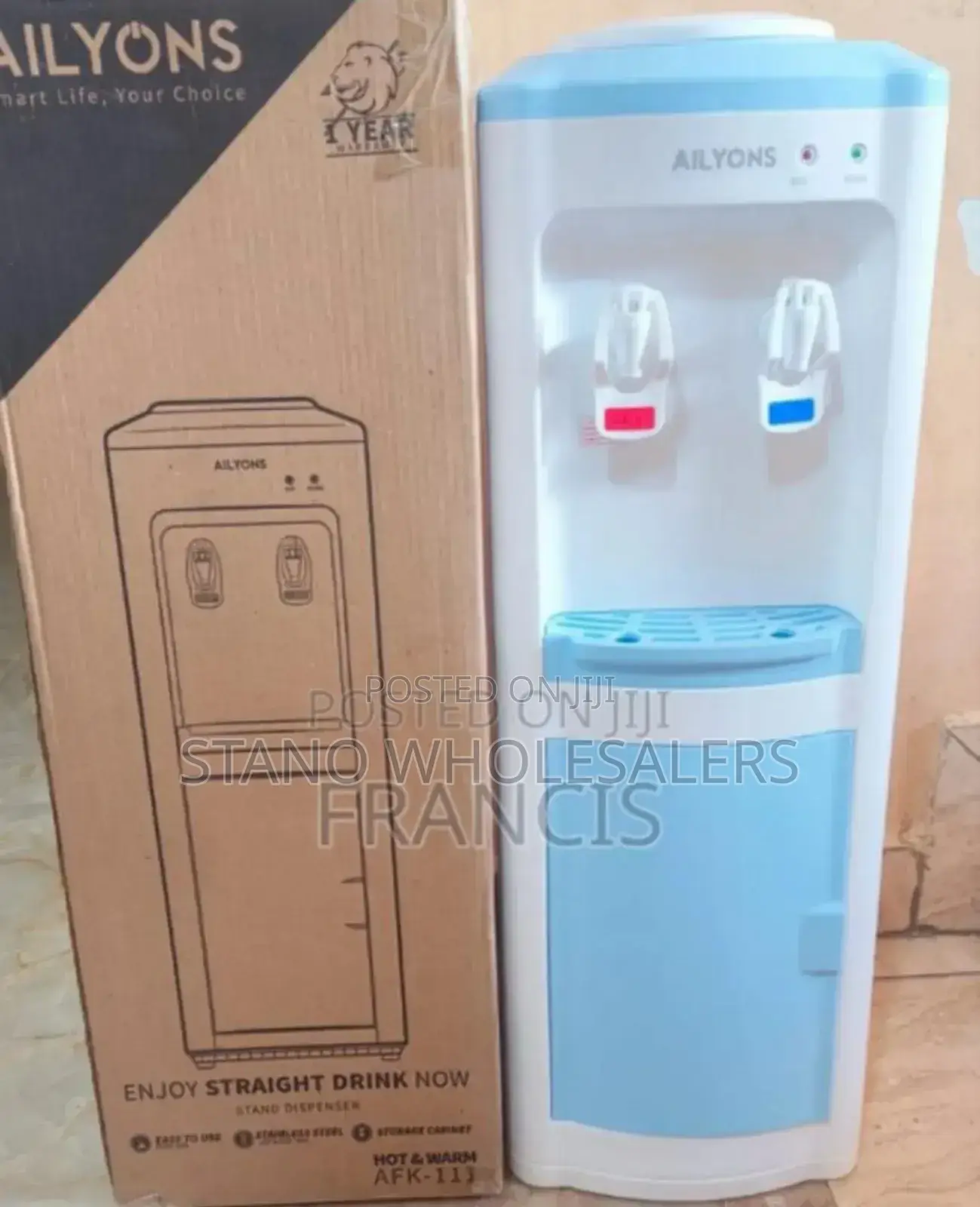 Ailyo D Hot and Cold Two Tap Water Dispenser