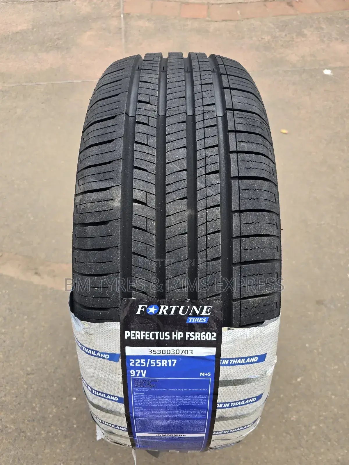 225 /55 R17 Fortune Tyres (Highway) Thailand.