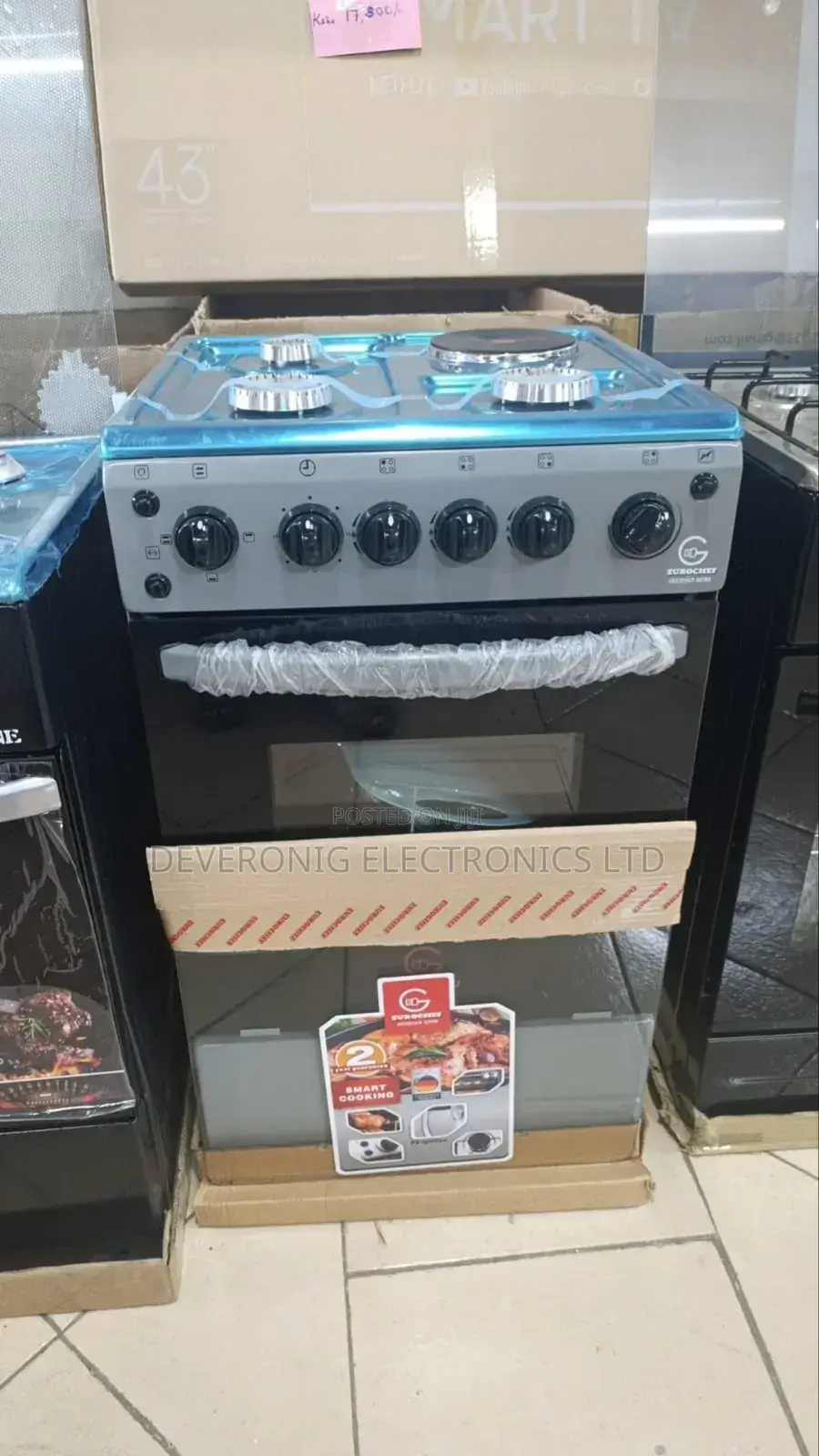 Eurochef 3 Gas Burner+1 Electric Plate at 17300