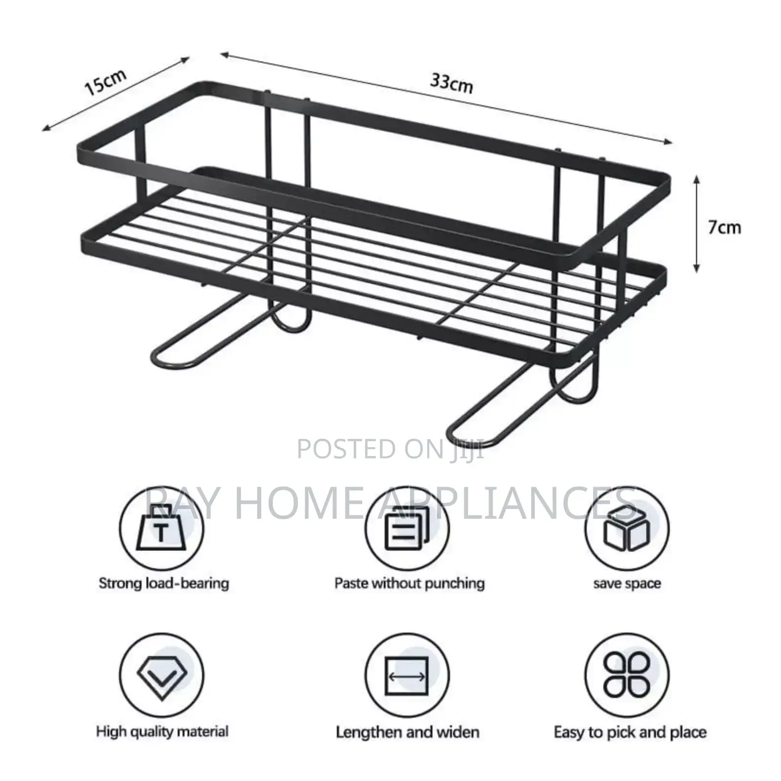 Single Layer Over the Toilet Rack/Shelf Bathroom