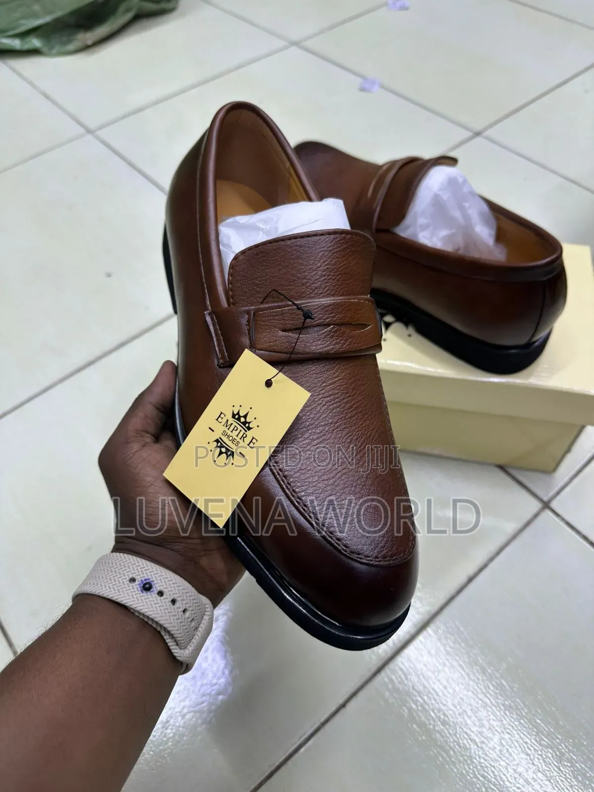 Faux Leather Slipons