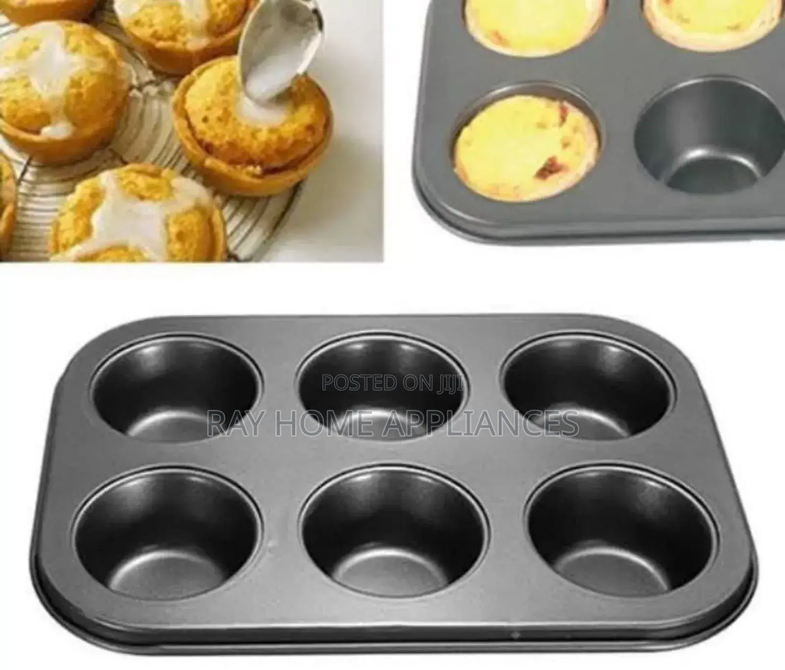 6 Holes Cupcake Moulds